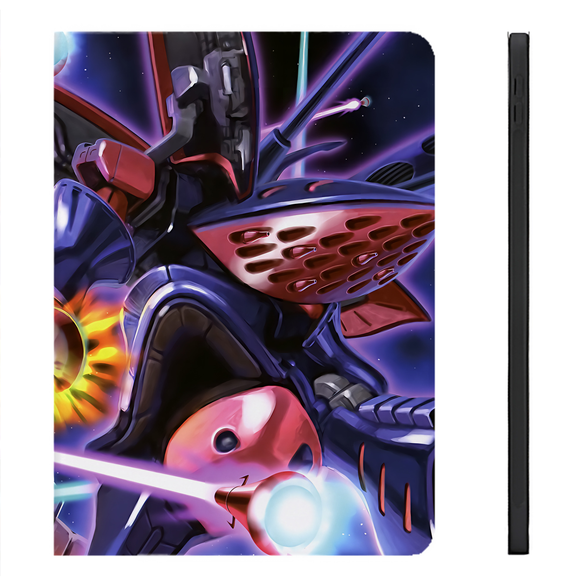 （画像用） 機動戦士ガンダム Mobile Suit Gundam IPadケース ペンホルダー付き ブックスタイルデザイン